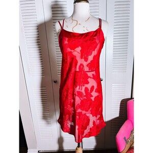 Morgan Taylor Intimates Nightgown Size M Vintage 90's Boudoir Chic Mob Wife Slip